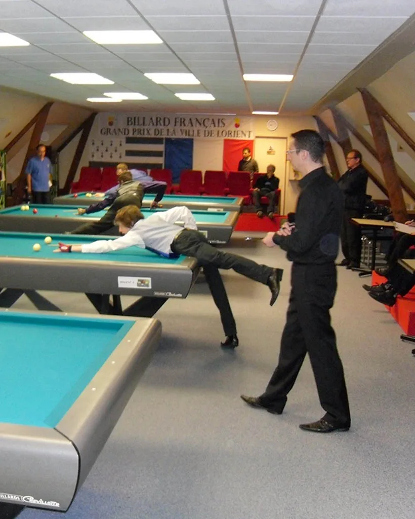 La grande salle de billard du CEP Lorient
